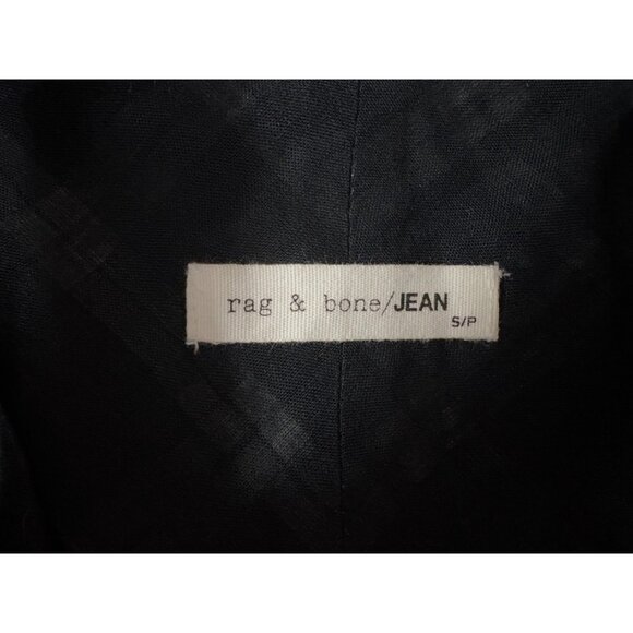 rag & bone / JEAN lined Shirts size S / P color plaid black white NWOT - Picture 2 of 6